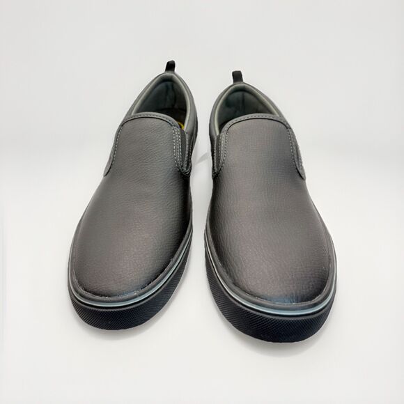 Tredsafe Unisex Slip-Resistant Leather Shoes Black Men’s Size 11 Women’s Size 12 - Picture 2 of 10